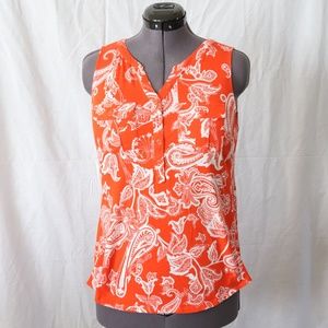 Soho Jeans Crew Neck Tank with Button Placket